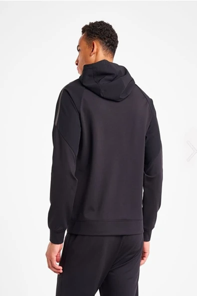 Lescon 25N-1117 Erkek Fermuarlı Kapüşonlu Sweatshirt - Resim 4