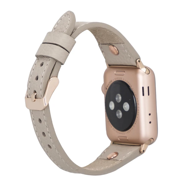 Apple Watch Uyumlu Deri Kordon 38-40-41mm Slim RGTR ERC3 - Resim 3