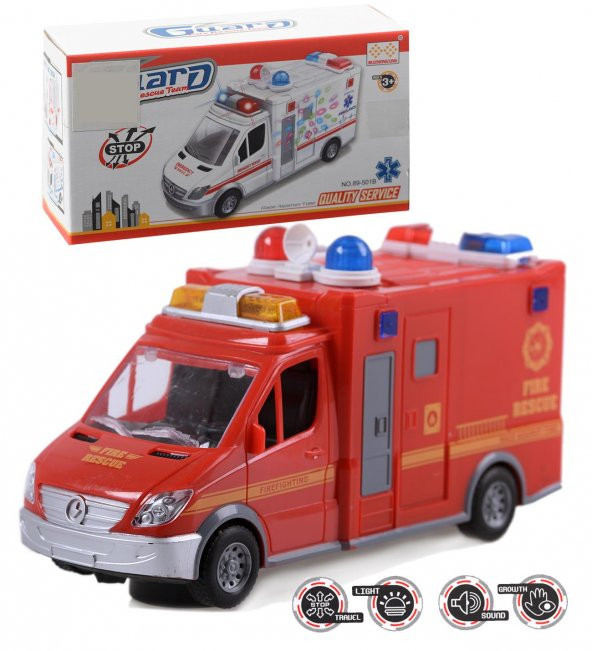 Gerçekçi Tasarım, Full Fonksiyon Sesli-Işıklı İtfaiye - 2