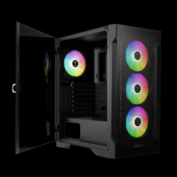 Gamdıas Talos E2 Elite, 850w, 80+ Bronze, Tempered Glass, Argb, Atx Gamıng Kasa - 2