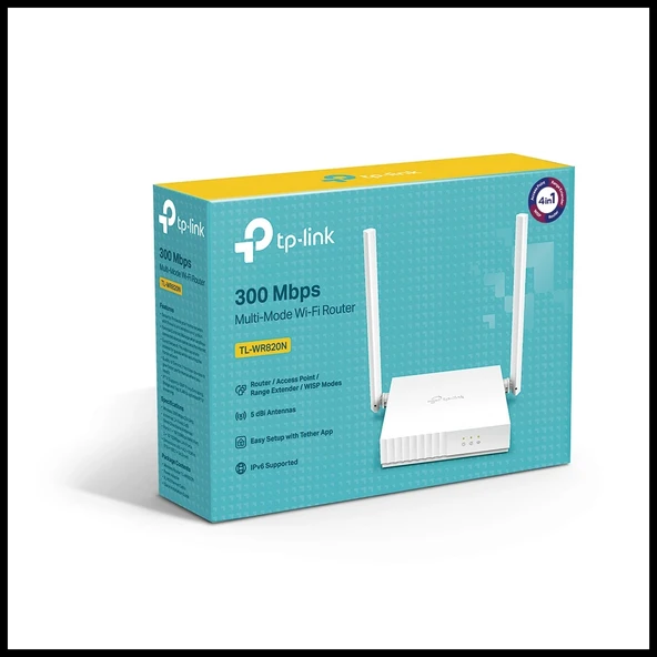 Tp-lınk Tl-wr820n, 3port, 300mbps, 2.4ghz Wifi, Masaüstü, Megabit, Router, Access Point, Range Extender - Resim 4