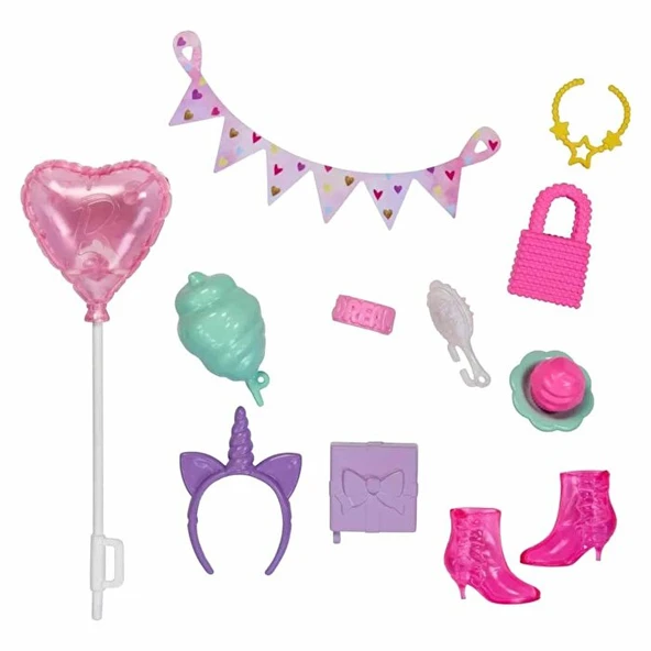 Barbienin Moda Aksesuarları Paketleri GWD98 GWC28 HWV73 ürün görseli