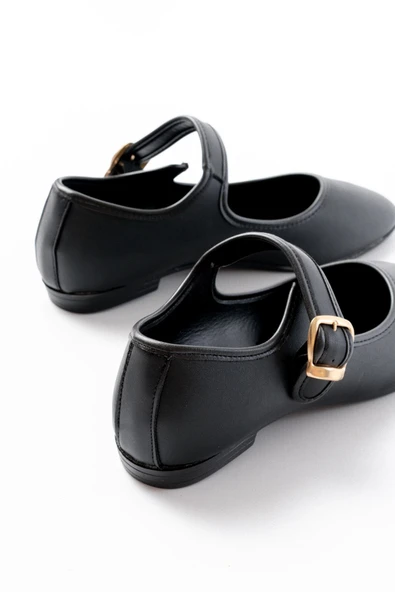 2606 Siyah Baretli Günlük Bayan Ayakkabı - Resim 5