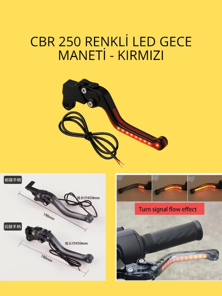CBR 250 Renkli LED Gece Maneti – Kırmızı ürün görseli 1