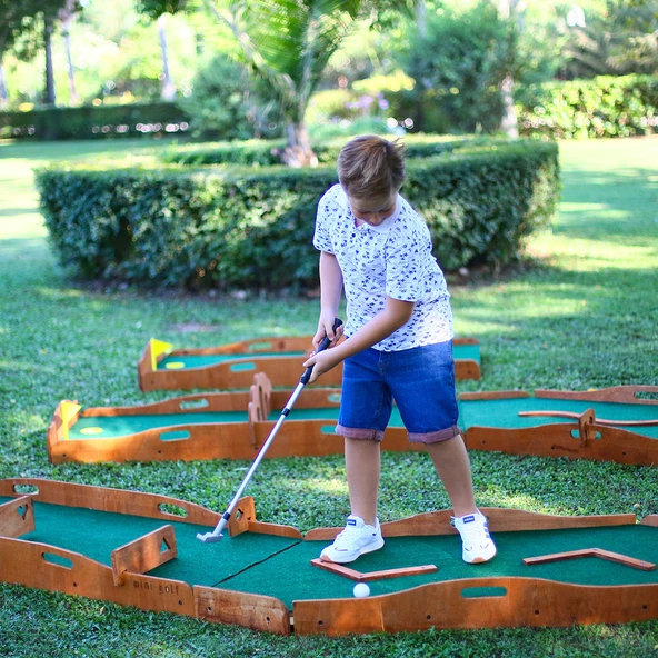 MANDU Ahşap Çocuk Mini Golf Seti ürün görseli 1