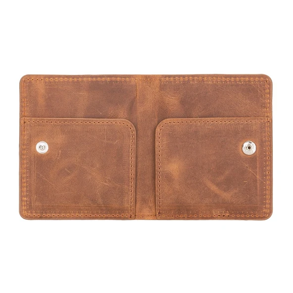 Robin Deri Kartlık Cüzdan G2 Antik Kahve - Resim 4
