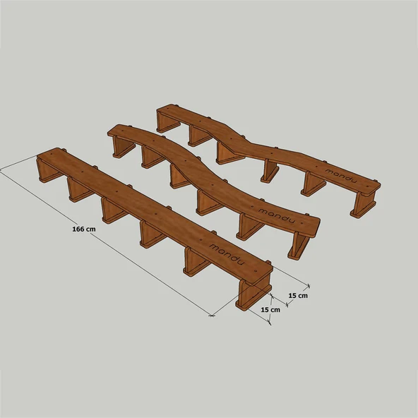 MANDU Ahşap Denge Platformu (Denge Tahtası) - Resim 6