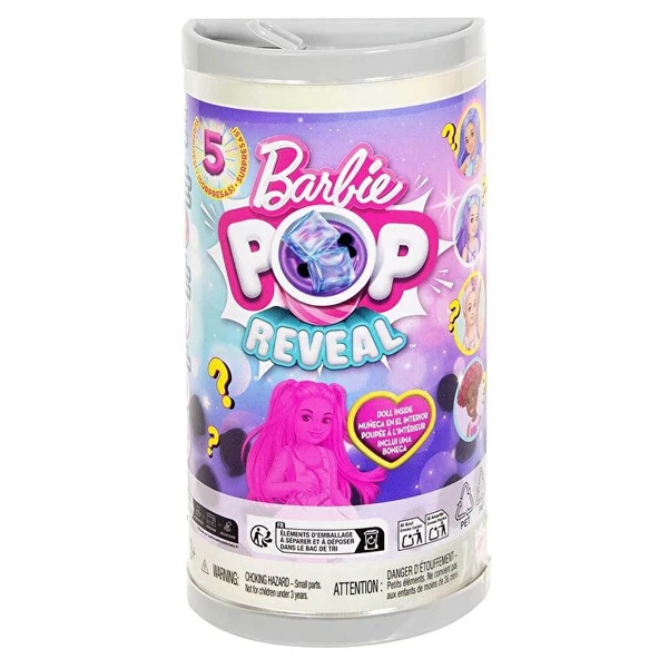 Barbie Pop Reveal Bubble Tea Serisi Chelsea Bebekleri Sürpriz Paket HRK63 - Resim 4