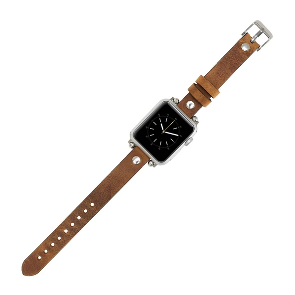 Apple Watch Uyumlu Deri Kordon 38-40-41mm Ferro ST G19 - Resim 3