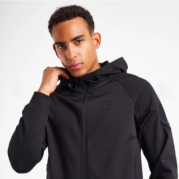 Lescon 25N-1117 Erkek Fermuarlı Kapüşonlu Sweatshirt - Resim 3