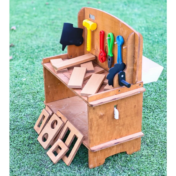 MANDU Ahşap Çocuk Marangoz Tezgahı - Resim 2