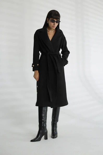 KADIN GOLD DÜGMELİ KABAN - Resim 3