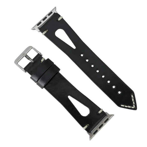 Apple Watch Uyumlu Deri Kordon 42-44-45mm 42BA2 RST1 - Resim 4