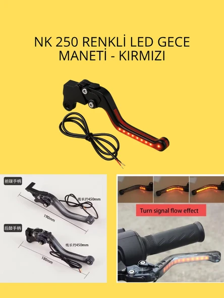 NK 250 Renkli LED Gece Maneti – Kırmızı ürün görseli 1