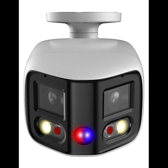 Dahua  Ipc-pfw3849s-a180-as-pv, 2x4mpix, 2,8mm Lens,h265+, 25mt Gece Görüşü, Ip67, Dahili Mikrofon, Tioc Duo Süper Geniş - Resim 2