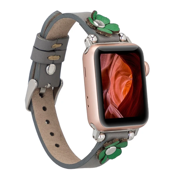 Apple Watch Uyumlu Deri Kordon Clover 38-40-41mm ST RST9 ürün görseli