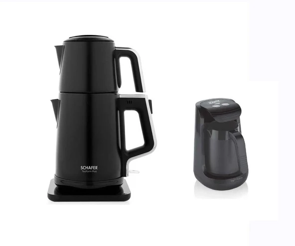 Schafer Elektrikli Çelik Çay Makinesi ve Schafer Türk Kahve Makinesi ürün görseli