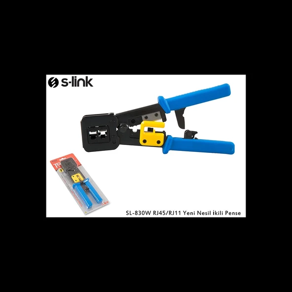 S-lınk Sl-830w, Rj45/rj11 İkili Pense,  Yeni Nesil Kablo Ucu Konnektör Sıkma Pensesi - Resim 5