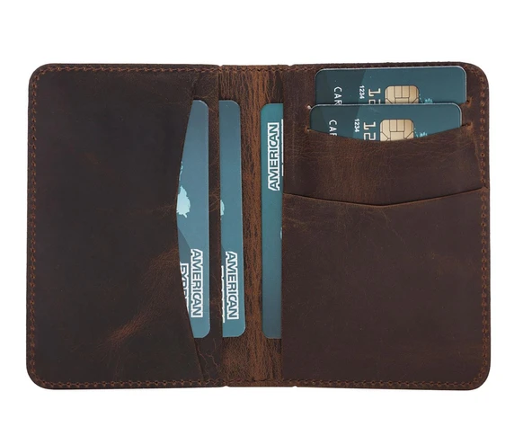 Dalfsen Deri Kartlık G2 Antik Kahve ürün görseli 1