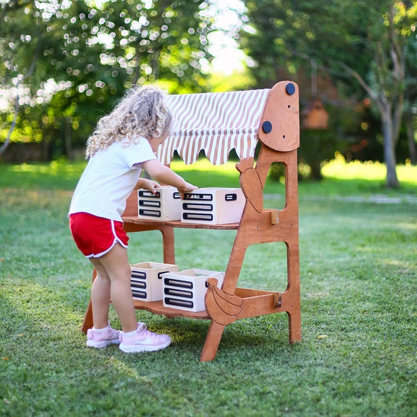 MANDU Ahşap Çocuk Manav Tezgahı - Resim 5