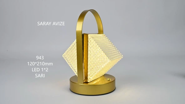 Şarjlı 3 Renkli LED Masa Lambası – USB ile Şarj Edilebilir - Resim 2