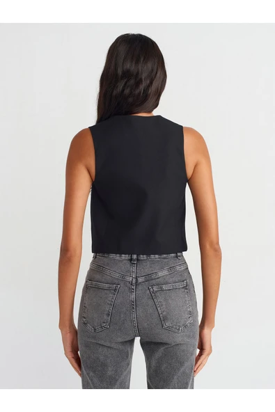 60560 DİLVİN KISA ÖZEL DİKİM YELEK - Resim 7