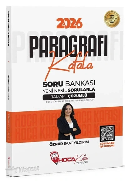 KPSS TYT ALES DGS PARAGRAF KAFALA ÇÖZÜMLÜ SORU BANKASI HOCA KAFASI ürün görseli 1