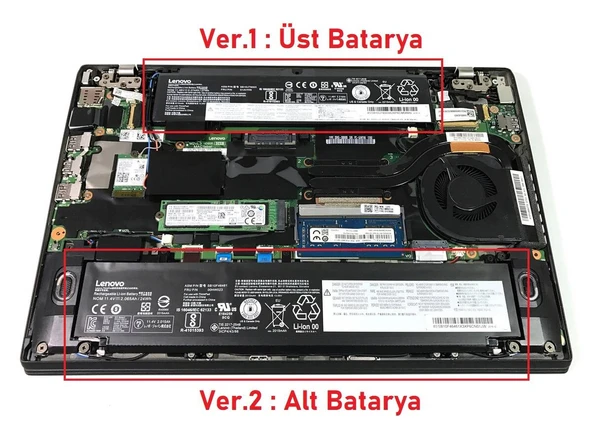 SB10F46475 Lenovo ile Uyumlu ThinkPad T460s Batarya Pil Versiyon-2 ALT - Resim 2