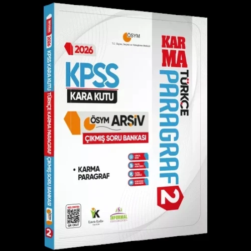 -İnformel 2026 Kpss Türkçe Paragraf 2 Karma Ösym Çıkmış Soru Bankası ürün görseli 1