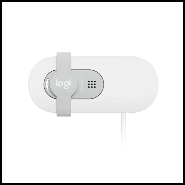 Logıtech  960-001617, Brıo 100 Wcm V-u0072, Full Hd, Dahili Mikrofonlu, Beyaz Webcam ürün görseli 1