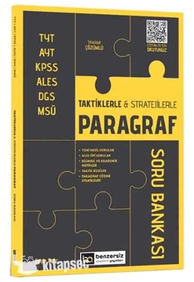 TYT KPSS ALES DGS MSÜ TAKTİKLERLE STRATEJİLERLE PARAGRAF SORU BANKASI KR AKADEMİ ürün görseli 1