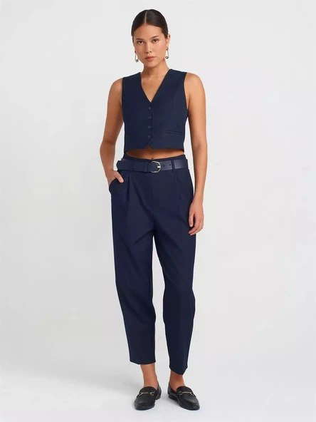 60565 DİLVİN DÜĞMELİ YELEK - Resim 6