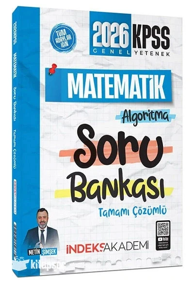Kpss Gy Matematik Algoritma Çözümlü Soru Bankası İndeks akademi ürün görseli 1