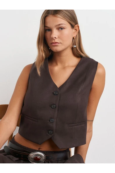 60560 DİLVİN KISA ÖZEL DİKİM YELEK - Resim 5