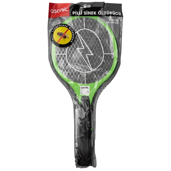 Asonıc As-a22, Yeşil, 2000v, Raket Tipi, Kalem Pilli, Sinek Öldürücü - Resim 5