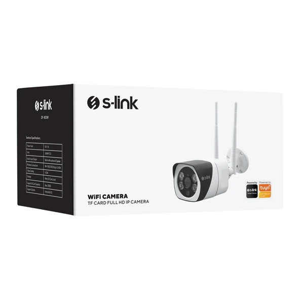 S-lınk Df-803w, Akıllı Güvenlik Kamerası, Wifi, 2mpix, 3.6mm Lens, 10m. Gece Görüşü, Micro Sd Kartlı, Tuya Yazılım - Resim 4