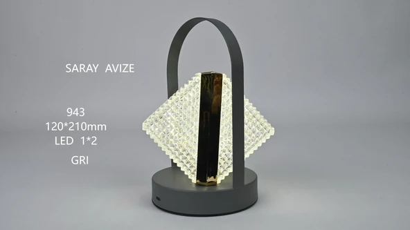 Şarjlı 3 Renkli LED Masa Lambası – USB ile Şarj Edilebilir ürün görseli 1