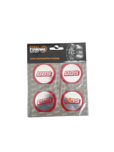 BBS Jant Göbek Arma Takım Yapıştırma Kırmızı Krom 58mm ürün görseli
