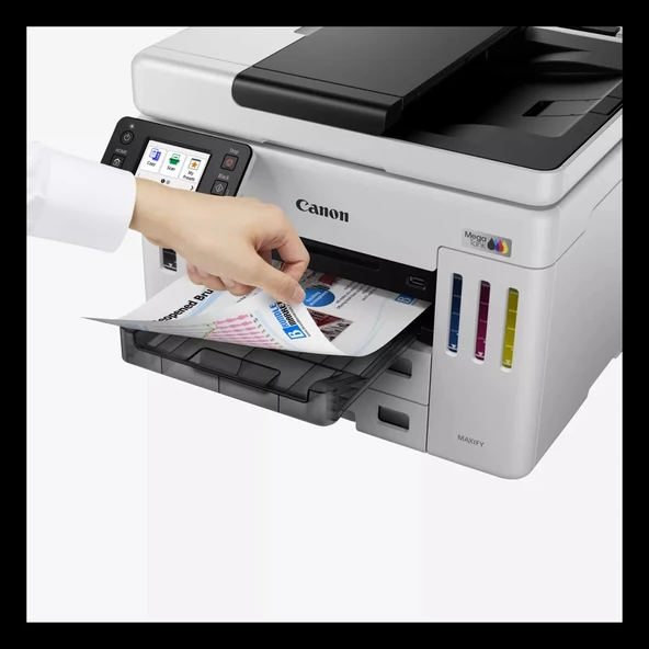 Canon Maxıfy Gx7140, Renkli, Mürekkep Mega Tanklı, Yazıcı, Tarayıcı, Wifi, Lan, Duplex, Orijinal Mürekkep - Resim 3