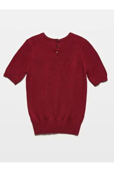 10426 DİLVİN KAZAK BİSİKLET YAKA ARKASI DÜĞMELİ KISA - Resim 3