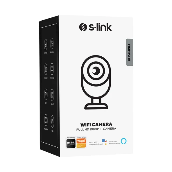 S-lınk Sl-ınd02, Ev/bebek Güvenlik Kamerası, Wifi, 2mpix, 3.6mm Lens, 10m. Gece Görüşü, Hareket Algılama, İki Yönlü Ses, - Resim 4