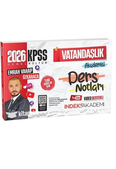 KPSS GK VATANDAŞLIK AKADEMİSİ DERS NOTLARI İNDEKS AKADEMİ ürün görseli 1