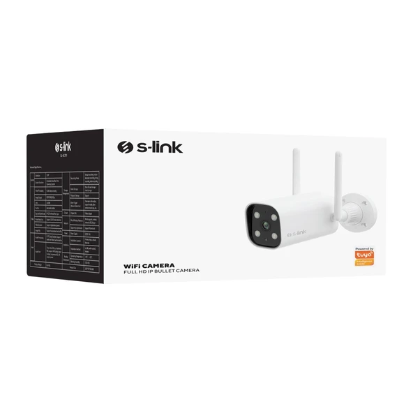 S-lınk Sl-blt01, Akıllı Güvenlik Kamerası, Wifi, 2mpix, 3.6mm Lens, 10m. Gece Görüşü, Micro Sd Kartlı, Tuya Yazılım - Resim 5