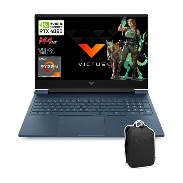 Victus Gaming 15 Amd Ryzen 5 8645HS 16GB 512GB SSD RTX4060 Freedos 15.6" Fhd + Çanta ürün görseli 1
