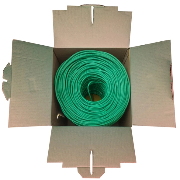 Powergate Cat6-box-gn, 23awg 0,57mm, Utp, Cat6 Kablo, 305m, Yeşil - Resim 3