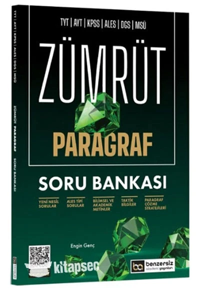 ZÜMRÜT TYT YAT KPSS ALES PARAGRAF SORU BANKASI ENGİN GENÇ ürün görseli 1