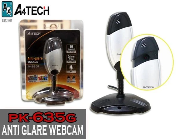 A4 Tech Pk-635g Antı Glare 480p 640x480 Webcam ürün görseli 1