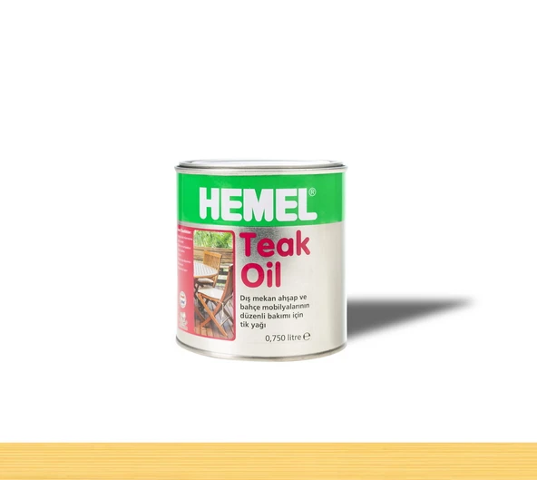 Hemel Teak Oil Şeffaf Tik Yağı 0,75 Lt ürün görseli 1