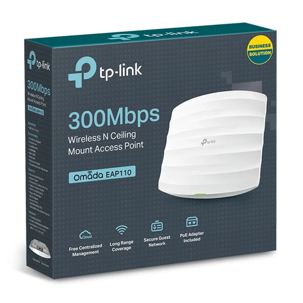 Tp-lınk Eap110 1port 300mbps Tavan Tipi Access Poınt - Resim 5