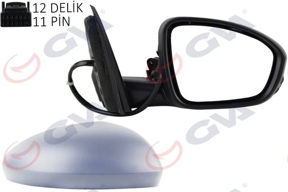 GVA 1011440 DIŞ DİKİZ AYNASI SAĞ MEGANE 15> ELEKTRİKLİ ISITMALI KATLANIR SİNYALLİ SENSÖRLÜ ASTARLI KONVEKS VM-6142EBFPSR 963012196R ürün görseli 1